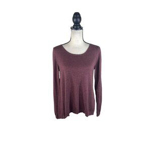 Eileen Fisher Pullover Lightweight Wool Blend Sweater